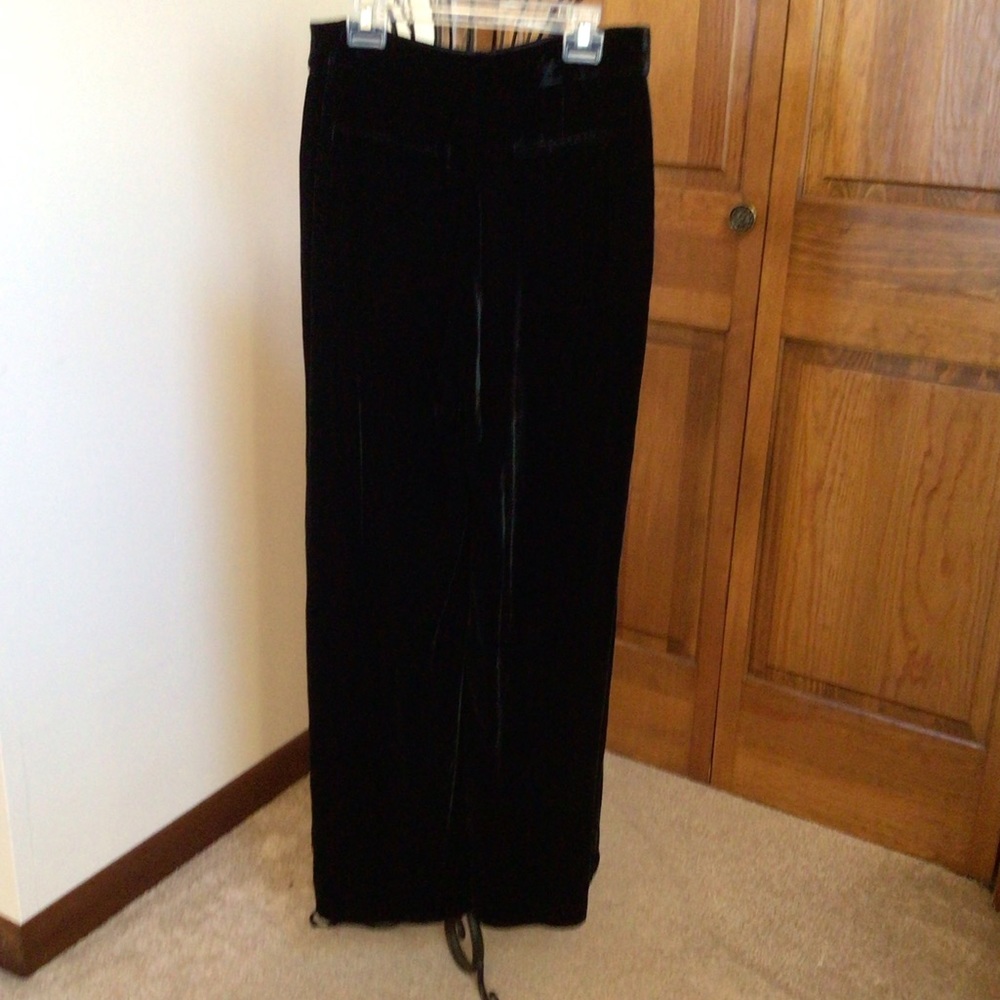 Chico's  Black  Silk Blend  Trouser  Size 0,Back Pockets - Picture 4 of 7